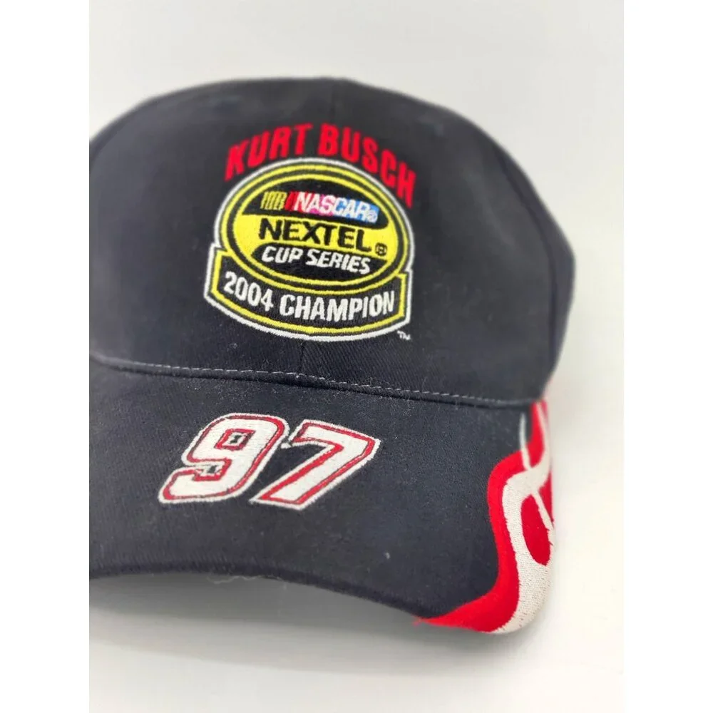 New Kurt Bush 97 Nascar Nextel Cup Series 2004 Champion Chase Sharpie Hat